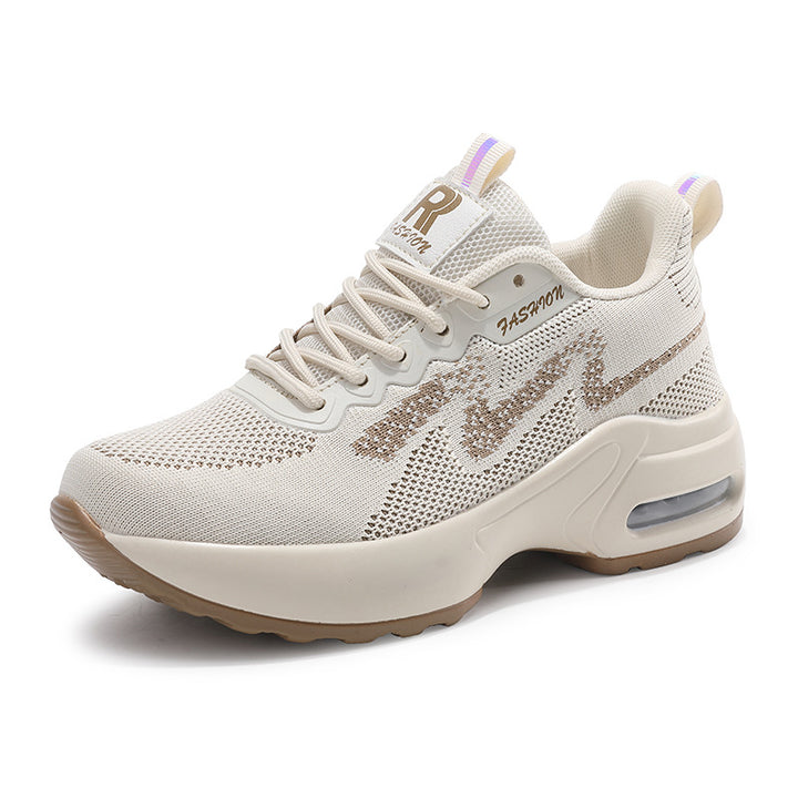 Damen nan modischer Strick-Fitness-Sneaker mit ergonomischer Rocker-Sohle und integrierter Dämpfungskammer Echo Archiv