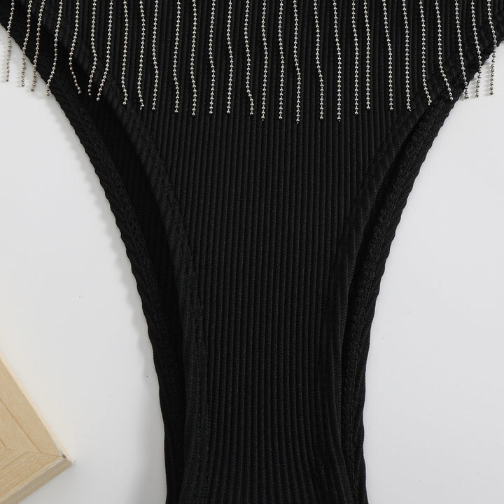 Damen Triangel-Bikini mit festlichem Fransen-Design Echo Archiv