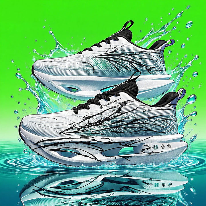 Unisex hydrodynamische Straßen- und Cross-Trainingsneaker mit teilgekapselter Hohlkern-Zwischensohle und reißfestem Ripstop-Obermaterial – Tavélo