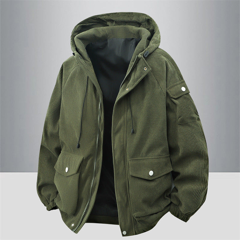 Herren Modische Outdoorjacke mit Kapuze Echo Archiv