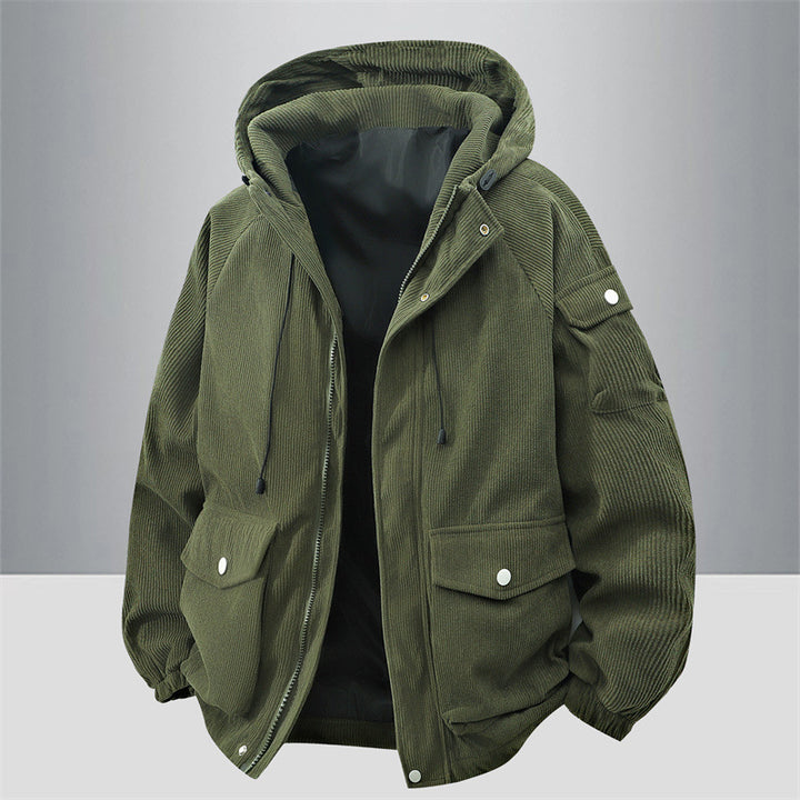 Herren Modische Outdoorjacke mit Kapuze Echo Archiv