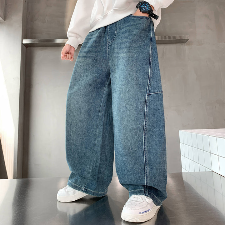 Unisex lockere Denim-Hose mit weitem Schnitt Echo Archiv