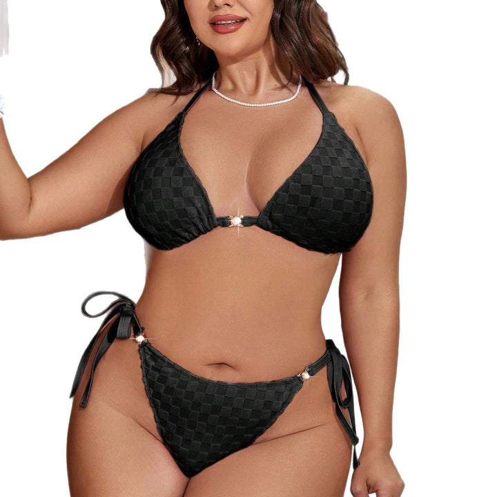 Damen Triangel-Bikini mit raffinierten Knoten und texturiertem Stoff Echo Archiv