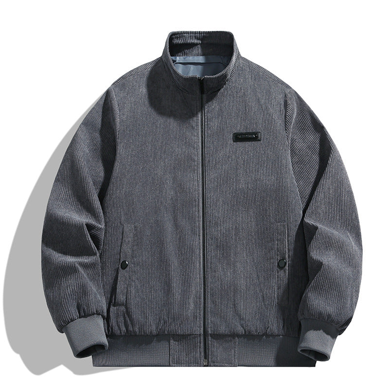 Herren cordjacke mit hohem Kragen und praktischen Taschen Echoarchiv