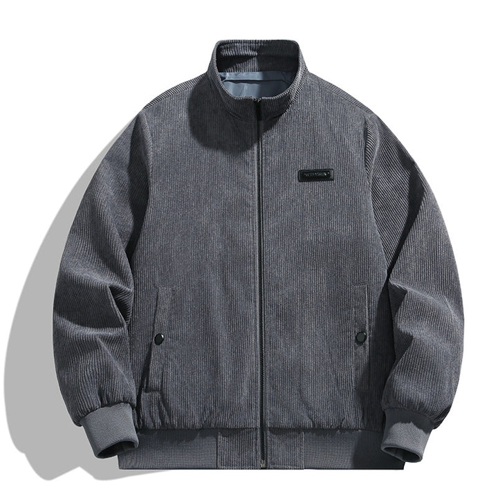 Herren cordjacke mit hohem Kragen und praktischen Taschen Echoarchiv