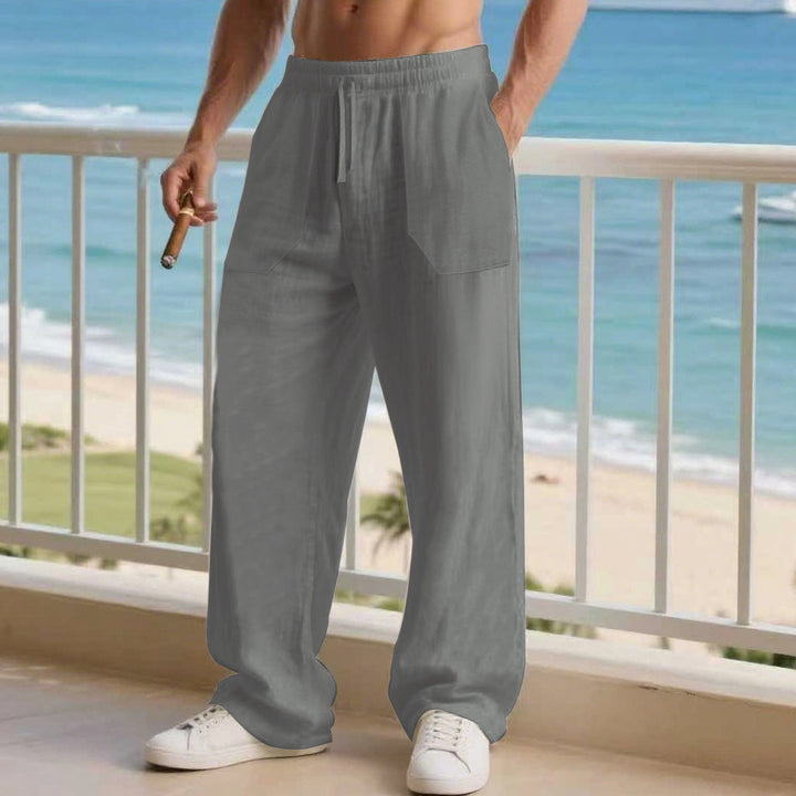 Herren bequeme Freizeit-Hosen mit elastischem Bund und praktischen Taschen Echoarchiv