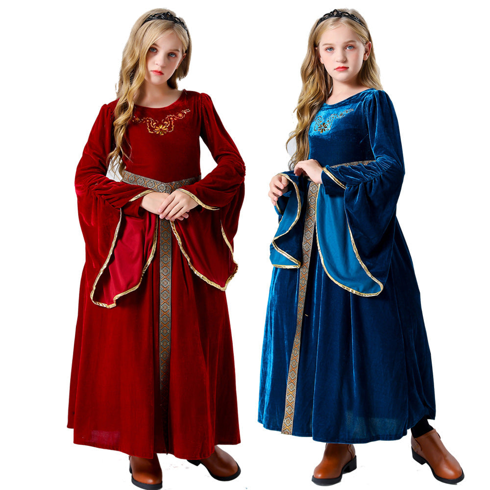 Mädchen Märchen Samtkleid mit eleganten Details Echo Archiv
