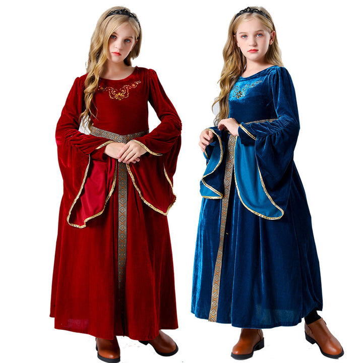 Mädchen Märchen Samtkleid mit eleganten Details Echo Archiv