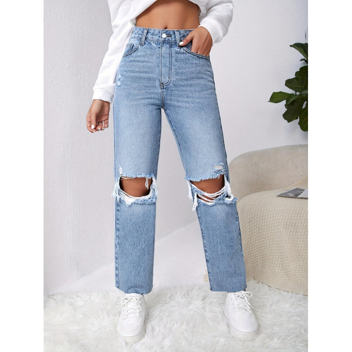Damen Mom-Jeans im Vintage-Look mit Destroyed-Effekten Echo Archiv