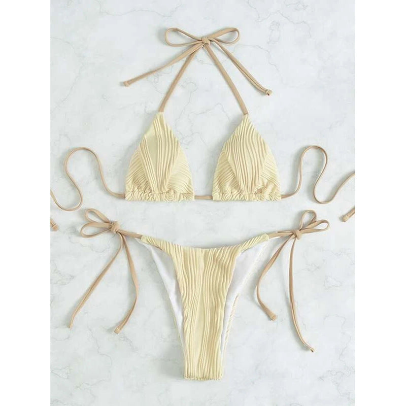 Damen Triangel-Bikini mit raffiniertem Falten-Design Echo Archiv