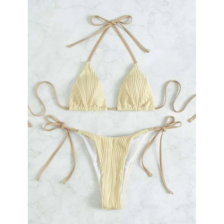 Damen Triangel-Bikini mit raffiniertem Falten-Design Echo Archiv