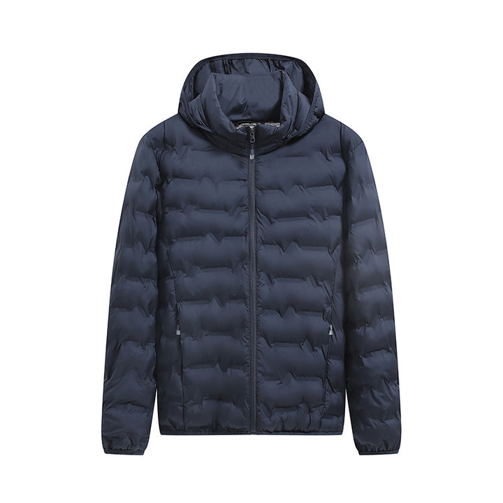 Herren Praktische Steppjacke mit Kapuze Echo Archiv