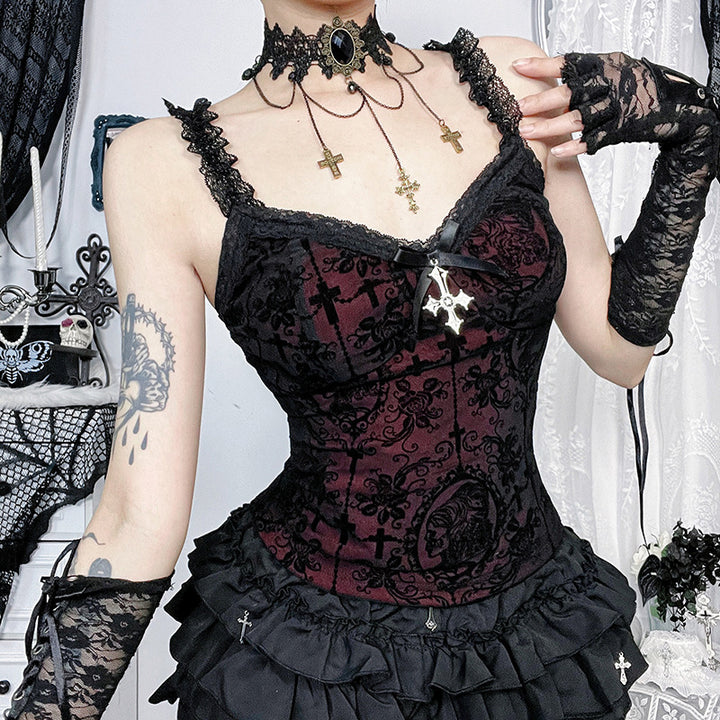 Damen figurbetonte Bluse mit Rüschendetails und Schnürung Echo Archiv