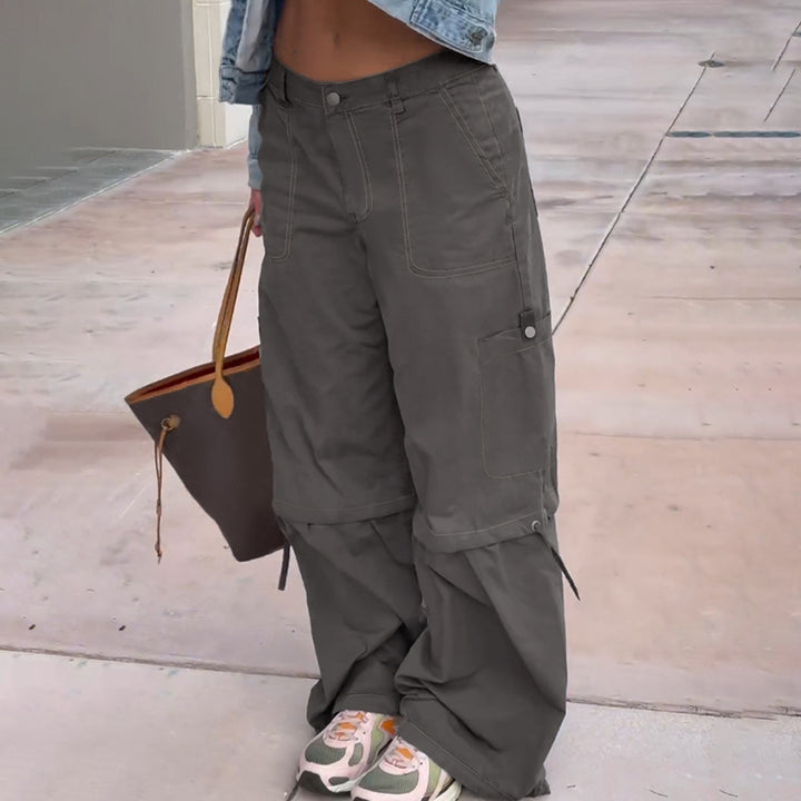 Damen modische Utility-Hose mit verstellbarem Saum und praktischen Taschen Echo Archiv
