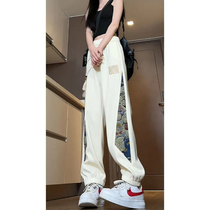 Damen Modische Sporthose mit einzigartigem Seiteneinsatz Echoarchiv