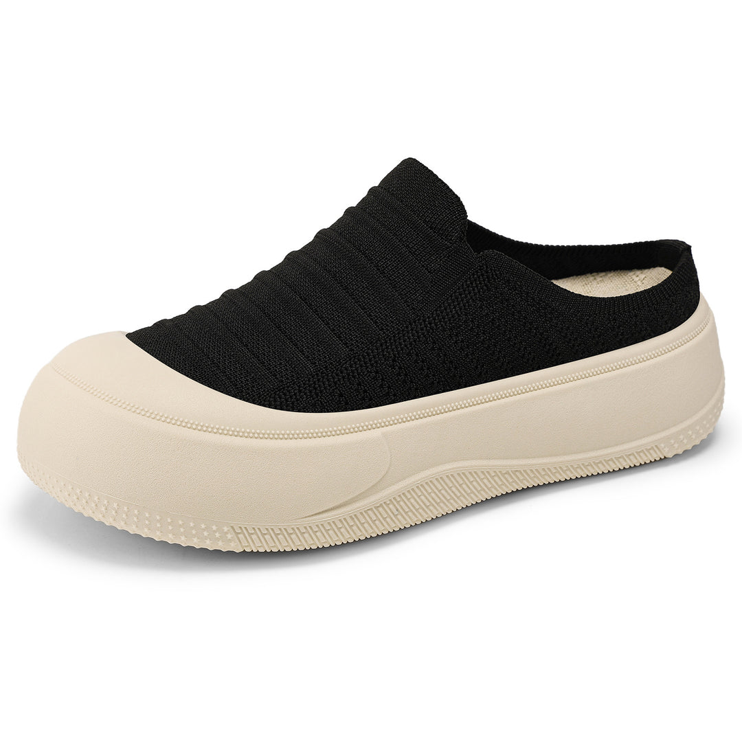 Damen nan gestrickter Slip-On Plateau-Sneaker mit nahtlosem Sockenschaft und robuster Profilsohle Echo Archiv