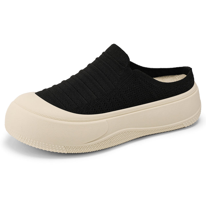 Damen nan gestrickter Slip-On Plateau-Sneaker mit nahtlosem Sockenschaft und robuster Profilsohle Echo Archiv