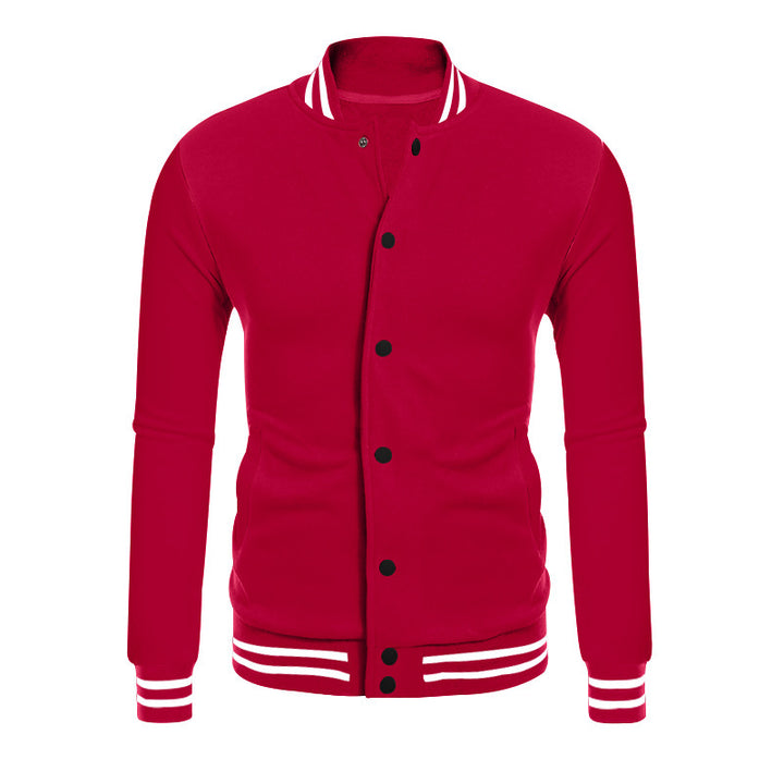 Herren Sportjacke mit kontrastierenden Bündchen und modernen Druckknöpfen Echoarchiv