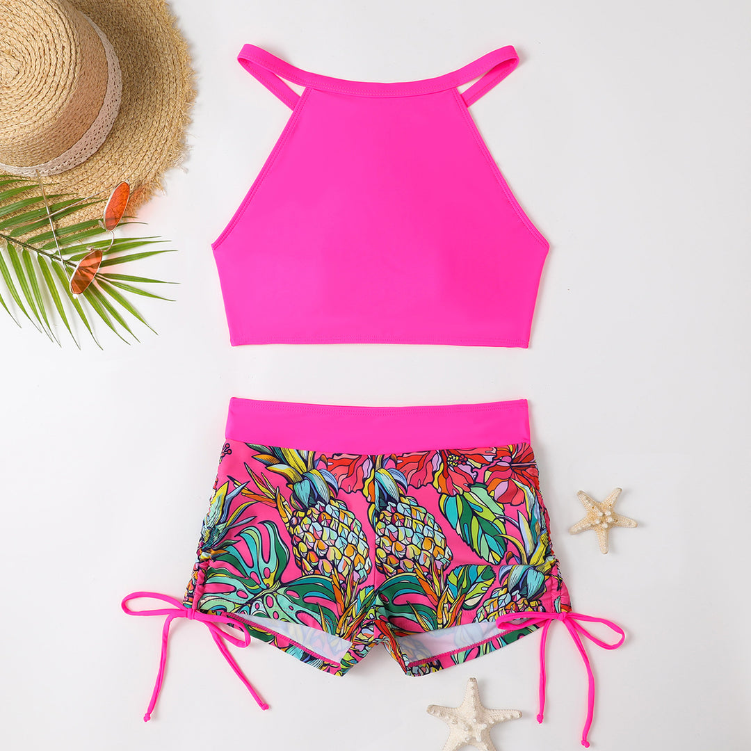 Damen Sportliches Bikiniset mit buntem Muster Echo Archiv