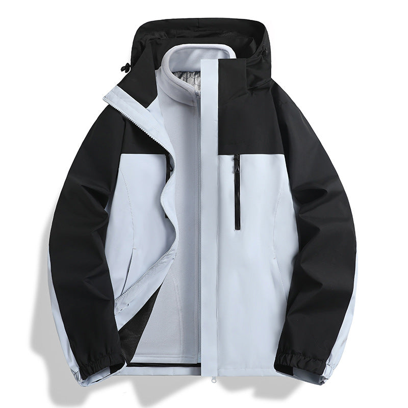 Herren Zwei-in-eins Softshell-Hybridjacke mit abnehmbarer Fleece-Innenjacke und wasserabweisender Membran Echo Archiv