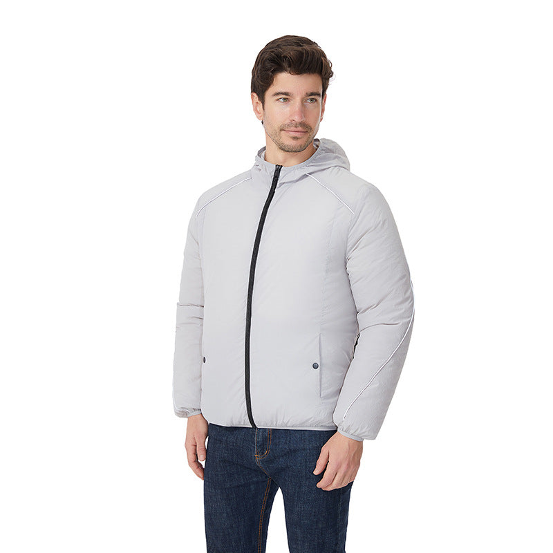 Herren nan leichte wasserdichte Kapuzenjacke winddicht mit reflektierenden Details Echo Archiv