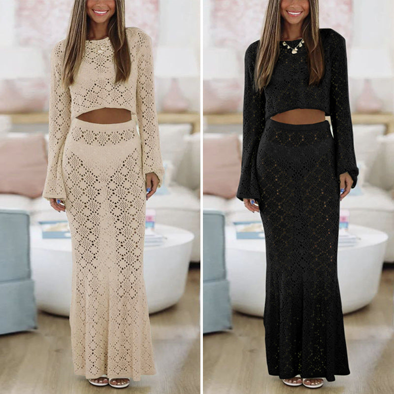 Damen Elegantes Maxikleid mit raffinierter Spitzenstruktur Echo Archiv