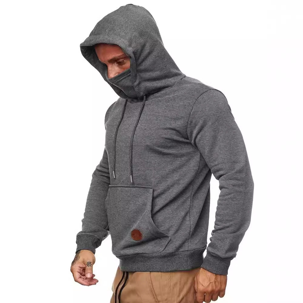 Herren Kapuzenpullover mit multifunktionalem Gesichtsschutz Echoarchiv