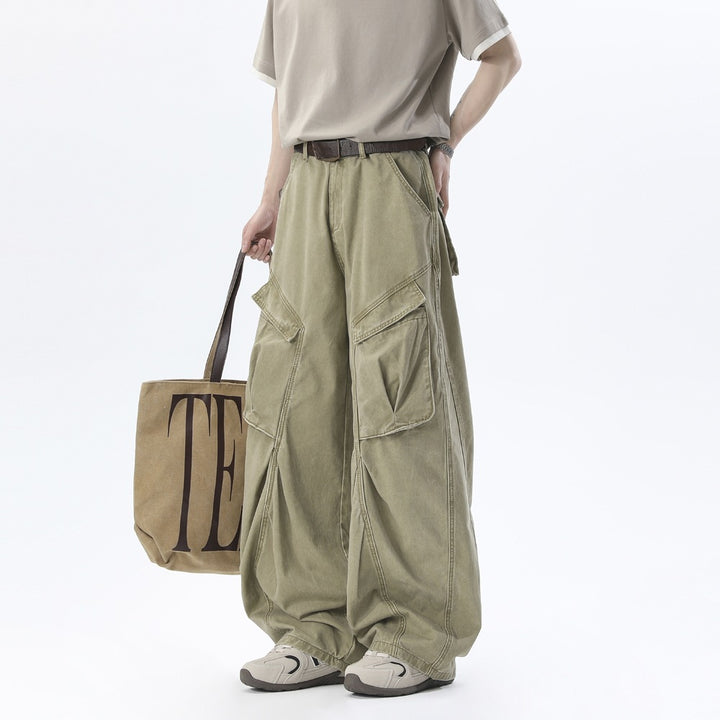 Herren Baggy-Cargo-Hose im Oversize-Schnitt mit großen Klappentaschen Echoarchiv