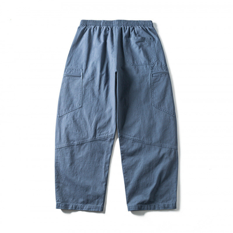Unisex Weitgeschnittene Cargo-Hose mit elastischem Bund, Kordelzug und Utility-Taschen Echo Archiv