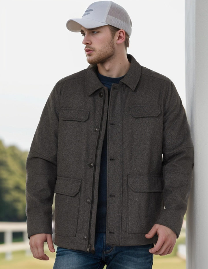 Herren lässige Utility-Jacke mit praktischen Fächern und modernem Design Echoarchiv