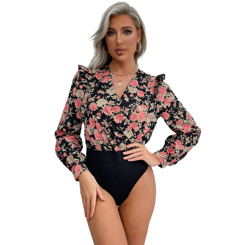 Damen Krokoprägung Faux‑Leder Minirock mit hoher Taille und seitlichem Beinschlitz – Rosévia