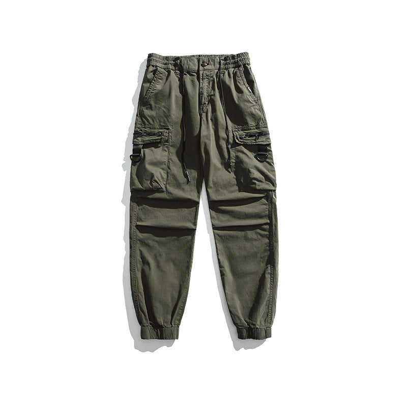 Herren Multifunktionale Cargo-Jogginghose mit D-Ringen, Reißverschluss‑Klappen und elastischen Bündchen Echo Archiv