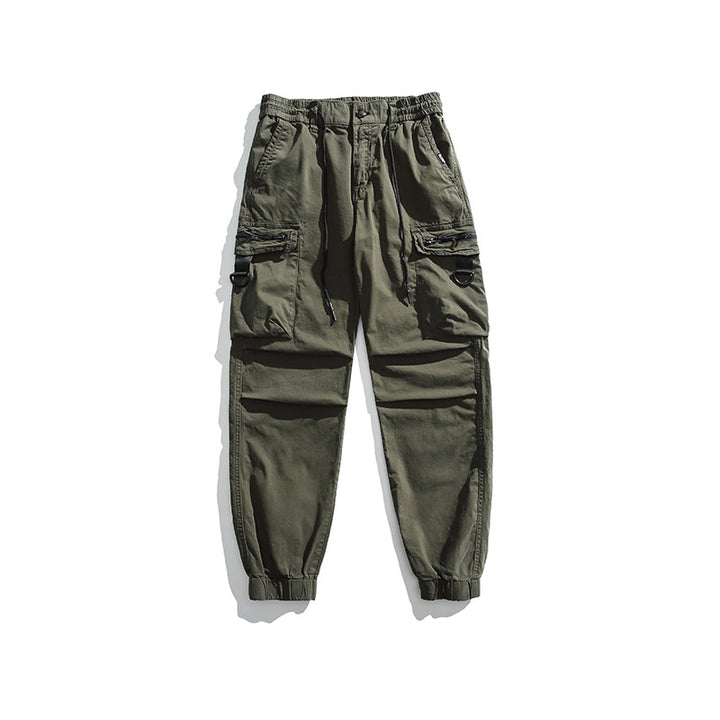 Herren Multifunktionale Cargo-Jogginghose mit D-Ringen, Reißverschluss‑Klappen und elastischen Bündchen Echo Archiv