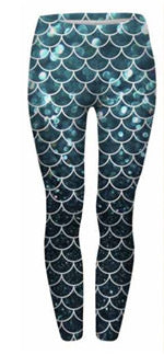 Damen Mandala-Ombre Leggings mit hohem Bund und formendem Stretch echoarchiv-