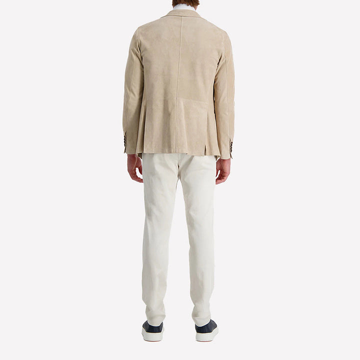 Herren elegante Wildlederjacke mit feiner Struktur Echoarchiv