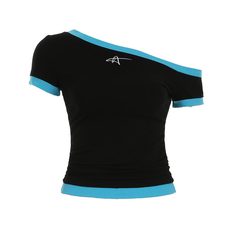 Damen figurbetontes Kurzarmshirt Echo Archiv