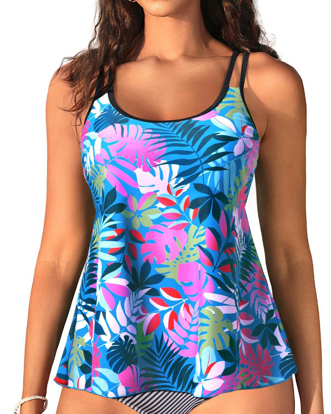 Damen Sportliches Tanktop mit verstellbaren Trägern Echo Archiv