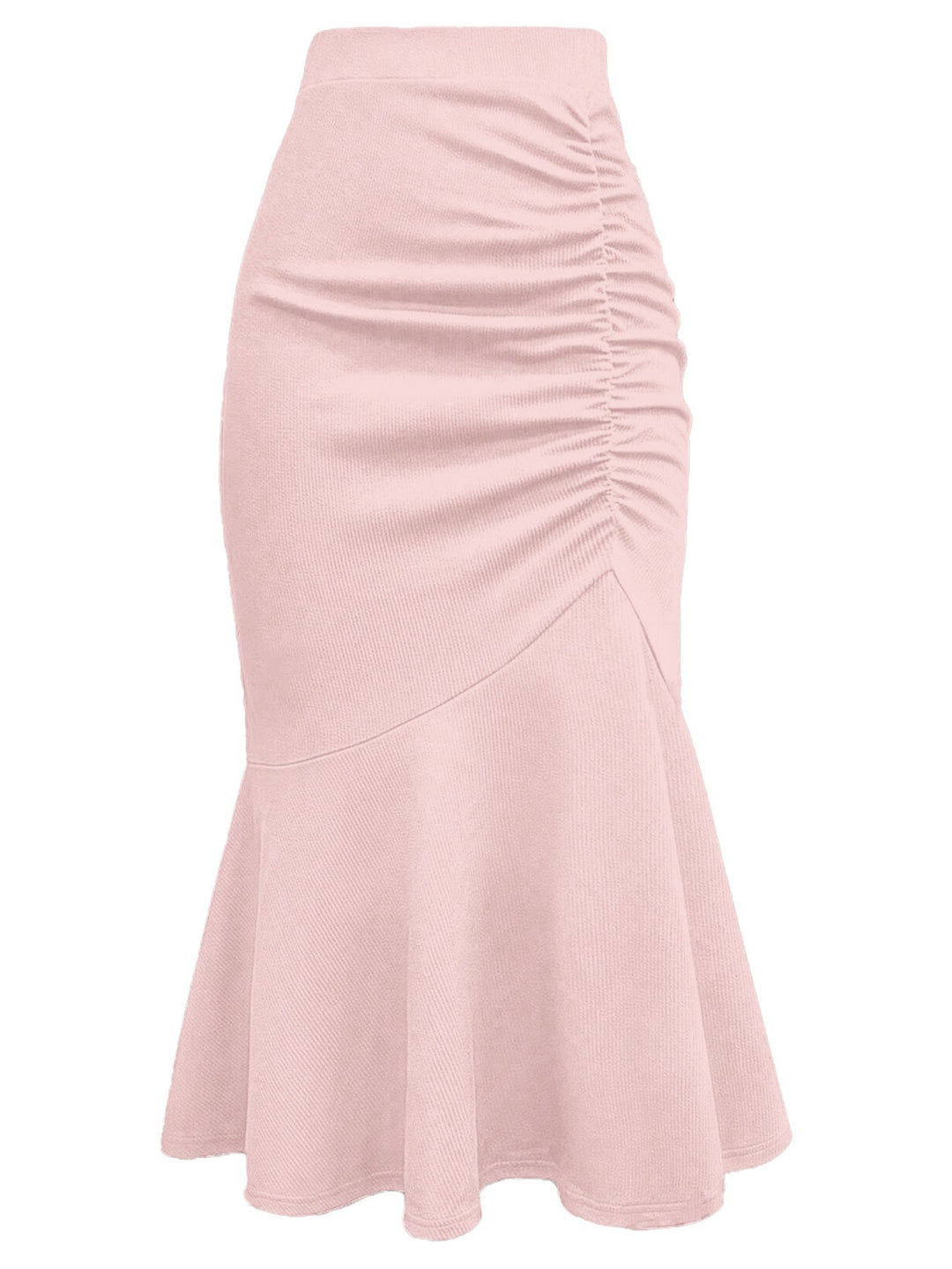 Damen eleganter Midirock mit asymmetrischem Schnitt und Raffung Echo Archiv