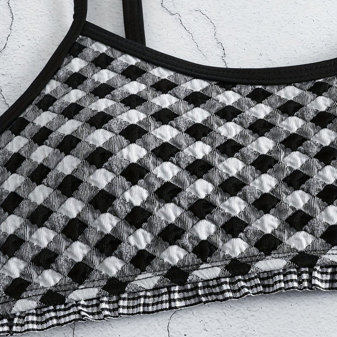 Damen lässiger Crop-Top Bikini Echo Archiv