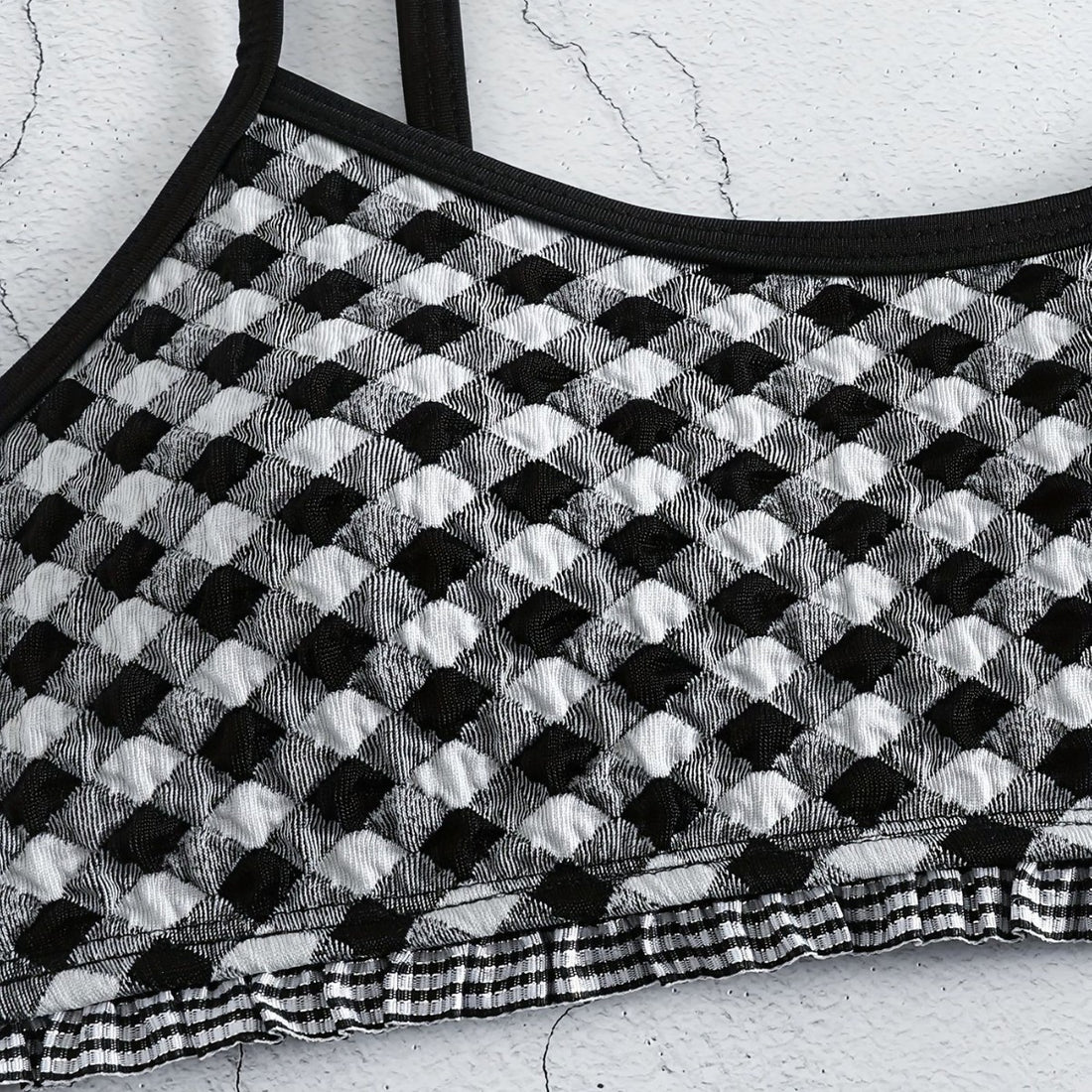 Damen lässiger Crop-Top Bikini – Maréssa
