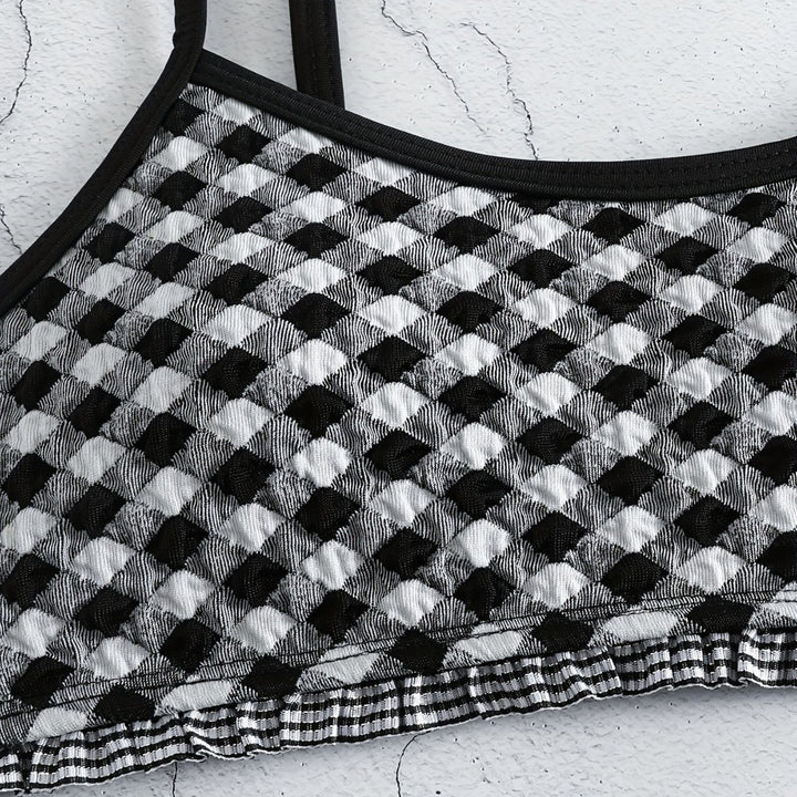 Damen lässiger Crop-Top Bikini Echo Archiv