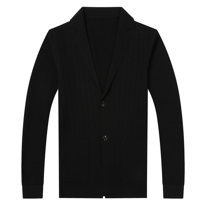 Herren modische Strickjacke mit eleganten Knöpfen und praktischen Taschen Echoarchiv