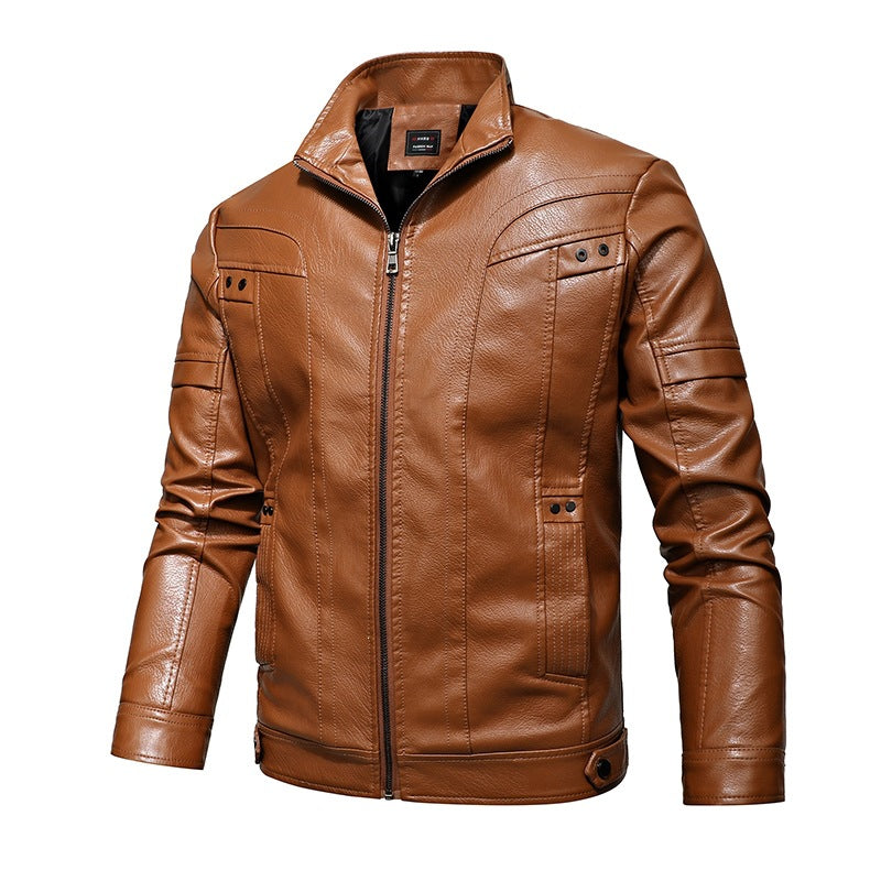 Herren Elegante Motorradlederjacke Echo Archiv