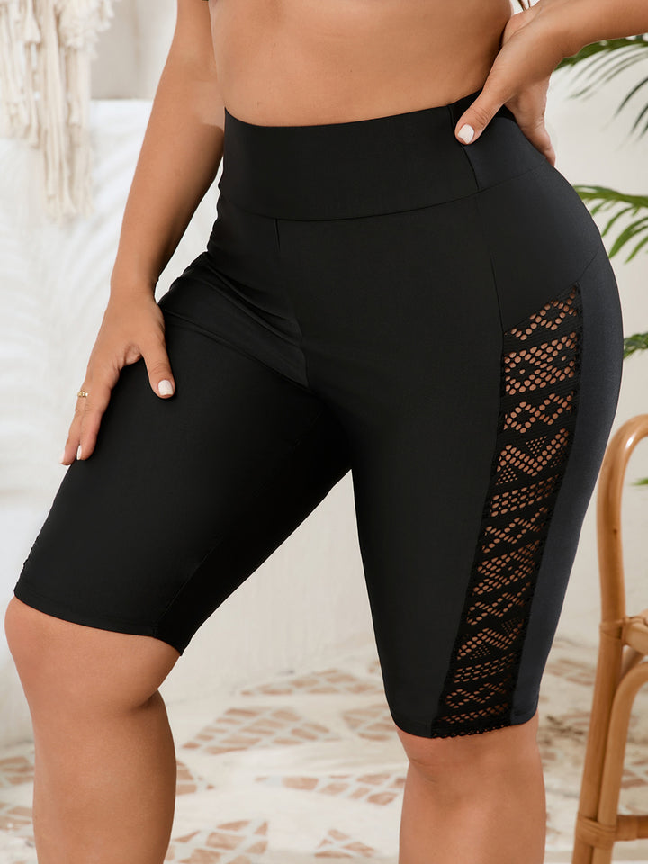 Damen Sportliche Radlerhose mit trendigem Spitzen-Detail Echo Archiv