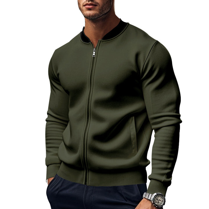 Herren funktionale Sportjacke mit hohem Kragen und Reißverschluss Echoarchiv
