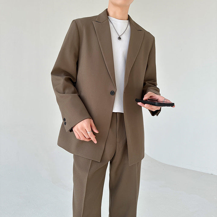 Herren eleganter Anzugblazer mit Echoarchivrnem Schnitt und feinem Innenfutter Echoarchiv