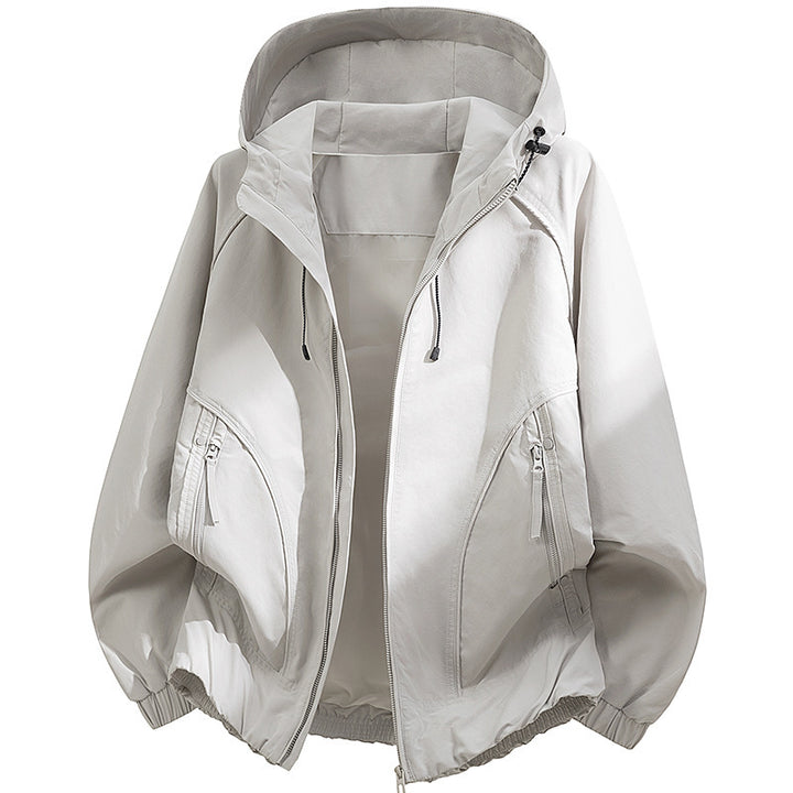 Herren technische Kapuzen-Softshelljacke mit verstellbarer Kapuze und Utility-Taschen Echo Archiv