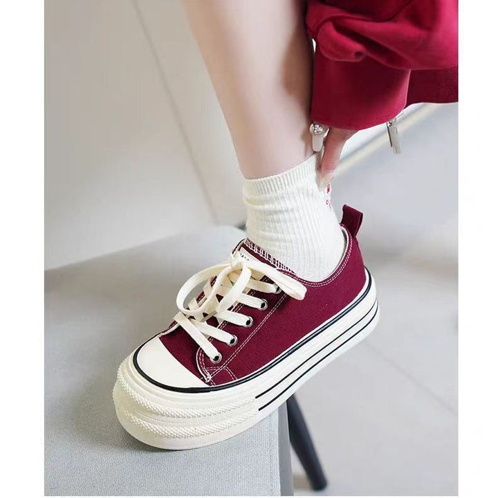 Damen Plateau Sneakers mit modischem Design und strapazierfähigem Obermaterial Echo Archiv