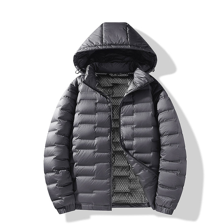 Herren Ultraleichte Steppjacke mit Kapuze und Thermofutter Echo Archiv