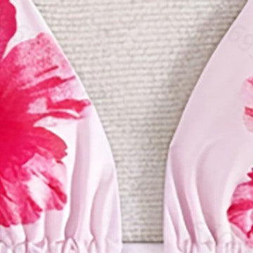 Damen Triangel-Bikini-Set mit floralem Design und verstellbaren Trägern Echo Archiv